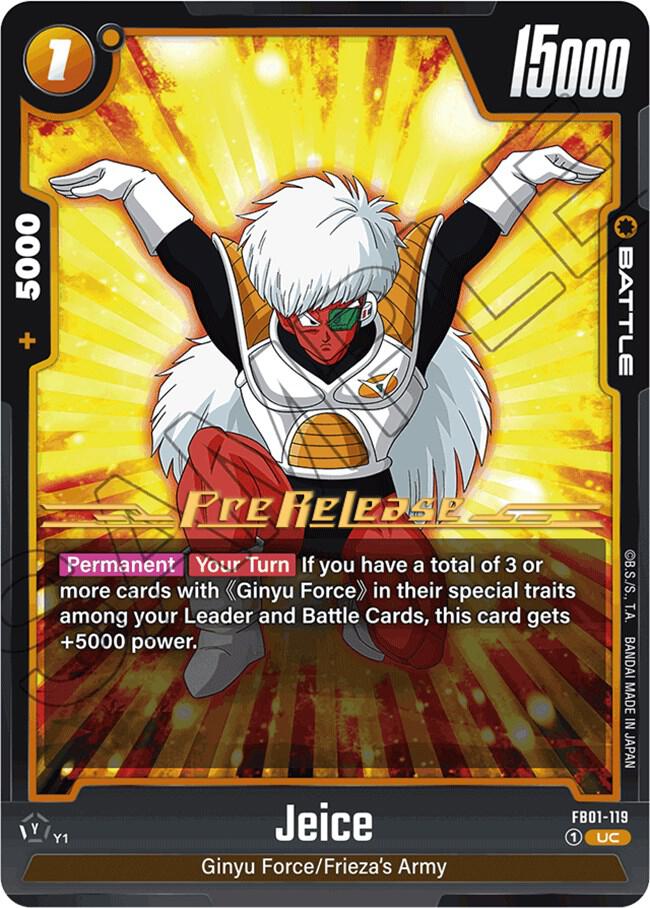 Jeice FB01-119 Awakened Pulse Pre-Release Cards Fusion World card