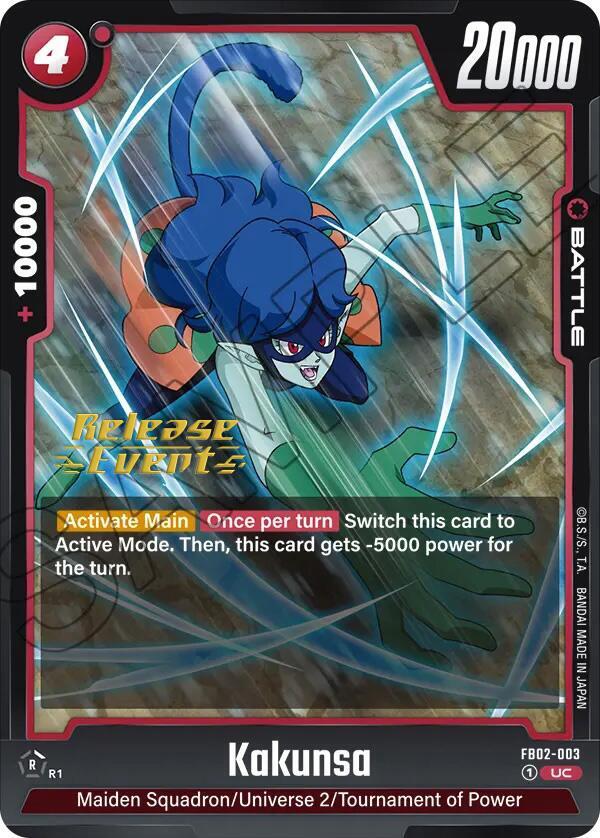 Kakunsa FB02-003 Blazing Aura Release Event Cards Fusion World card