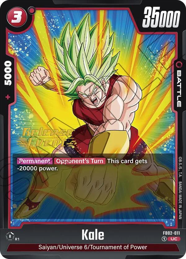 Kale FB02-011 Blazing Aura Release Event Cards Fusion World card