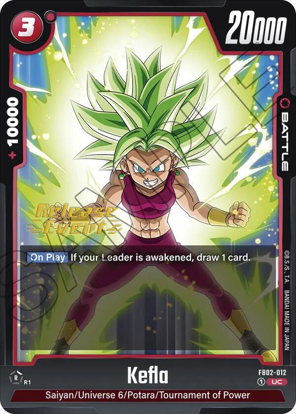 Kefla FB02-012 Blazing Aura Release Event Cards Fusion World card