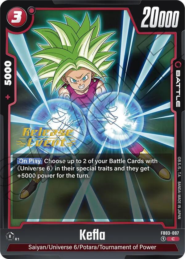 Kefla FB03-007 Raging Roar Release Event Cards Fusion World card