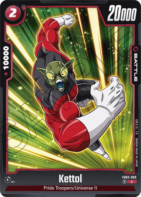 Kettol FB03-006 Raging Roar Fusion World card