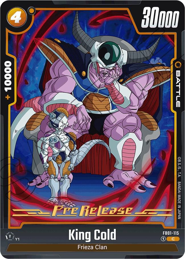 King Cold FB01-115 Awakened Pulse Pre-Release Cards Fusion World card