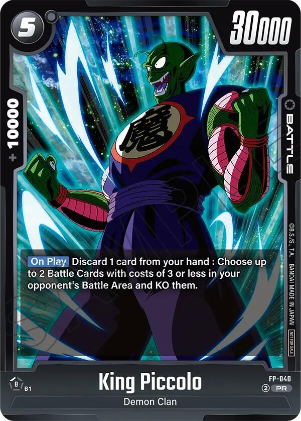 King Piccolo FP-040 Rivals Clash Release Event Cards Fusion World card