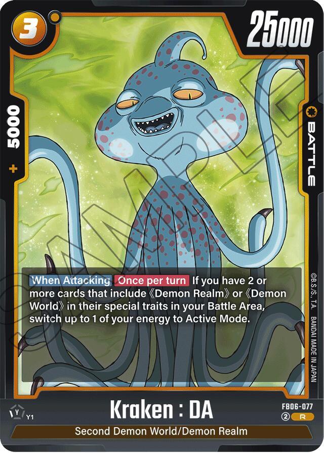 Kraken DA FB06-077 Rivals Clash Fusion World card