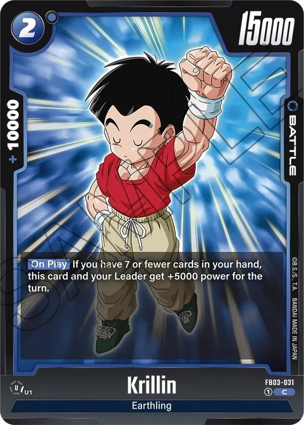 Krillin FB03-031 Raging Roar Fusion World card