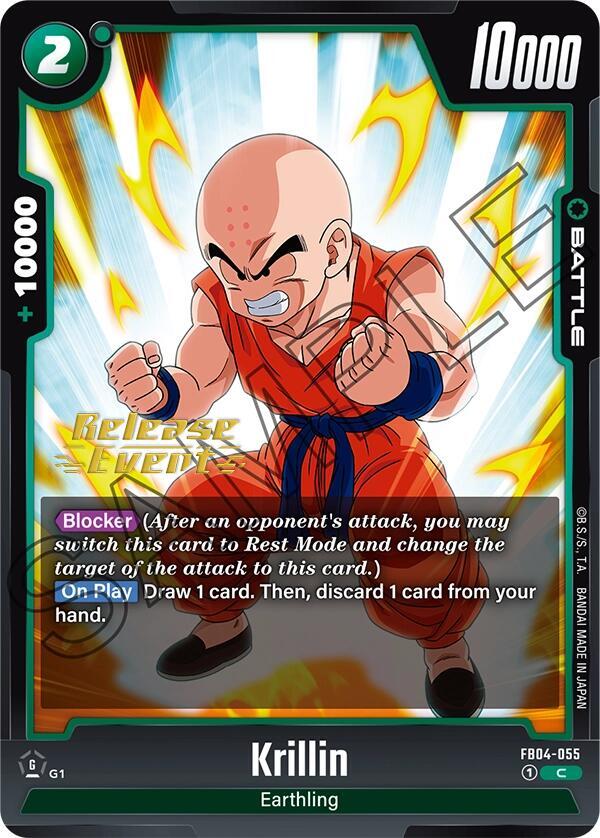 Krillin FB04-055 Ultra Limit Release Event Cards Fusion World card