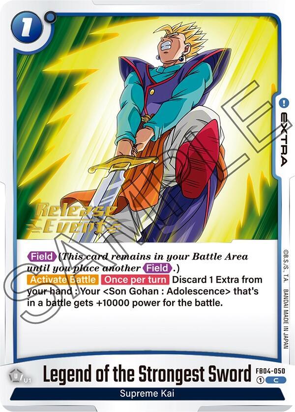 Legend of the Strongest Sword FB04-050 Ultra Limit Release Event Cards Fusion World card