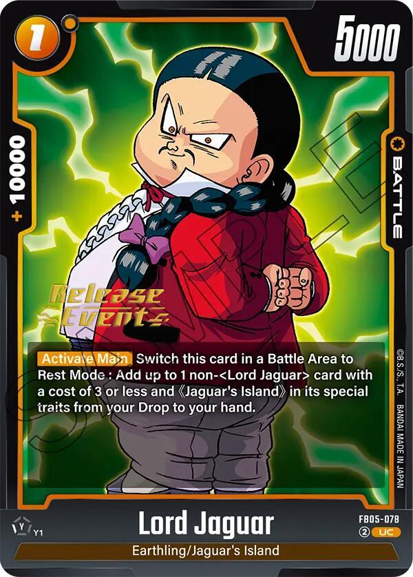 Lord Jaguar FB05-078 New Adventure Release Event Cards Fusion World card