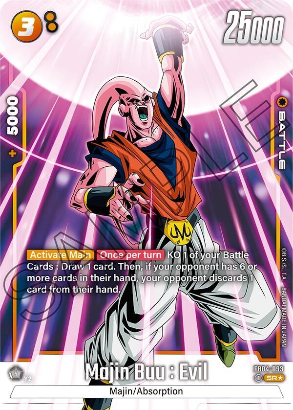 Majin Buu Evil Alternate Art FB04-093 Ultra Limit Fusion World card