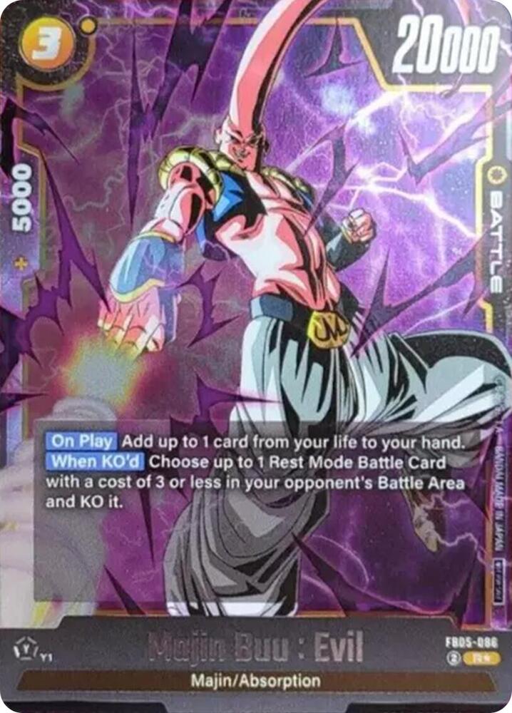 Majin Buu Evil Tournament Pack 06 FB05-086 Tournament and Championship Promos Fusion World card