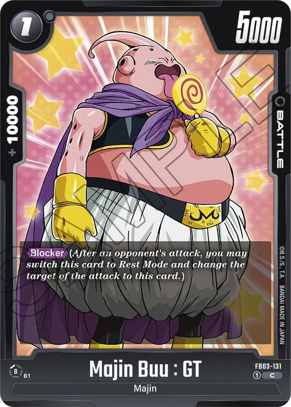 Majin Buu GT FB03-131 Raging Roar Fusion World card