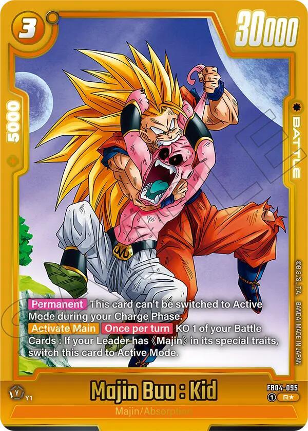 Majin Buu Kid Alternate Art FB04-095 Ultra Limit Alternate Art Reprints Fusion World card