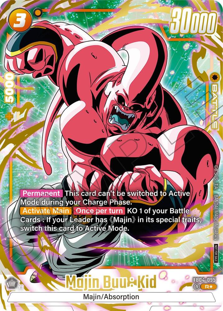 Majin Buu Kid Alternate Art Limited Pack 01 FB04-095 Tournament and Championship Promos Fusion World card