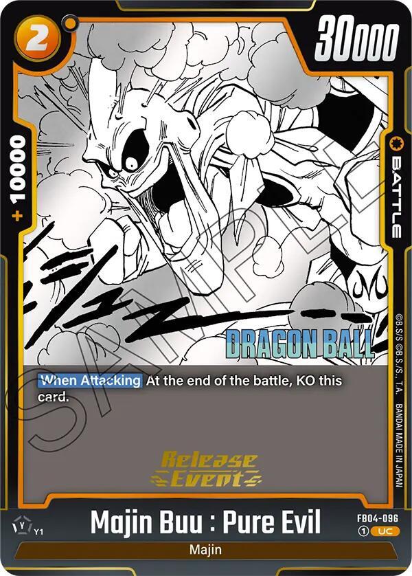 Majin Buu Pure Evil FB04-096 Manga Booster 01 Release Event Cards Fusion World card