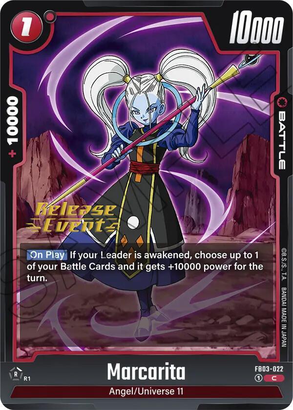 Marcarita FB03-022 Raging Roar Release Event Cards Fusion World card
