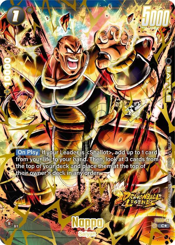 Nappa Bonus Pack Alternate Art FS09-12 Starter Deck 9: Shallot Fusion World card
