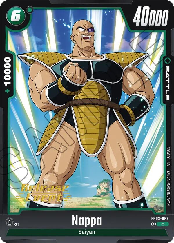 Nappa FB03-067 Raging Roar Release Event Cards Fusion World card