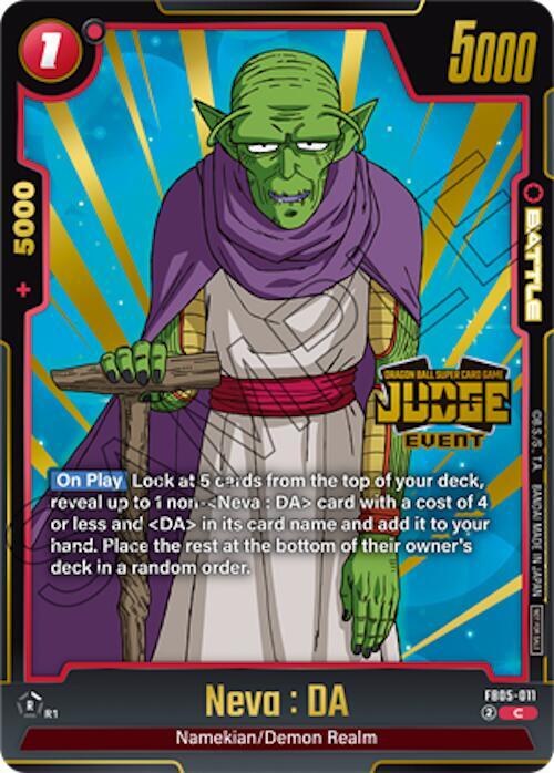 Neva DA Judge Pack Event Judge 04 FB05-011 Tournament and Championship Promos Fusion World card