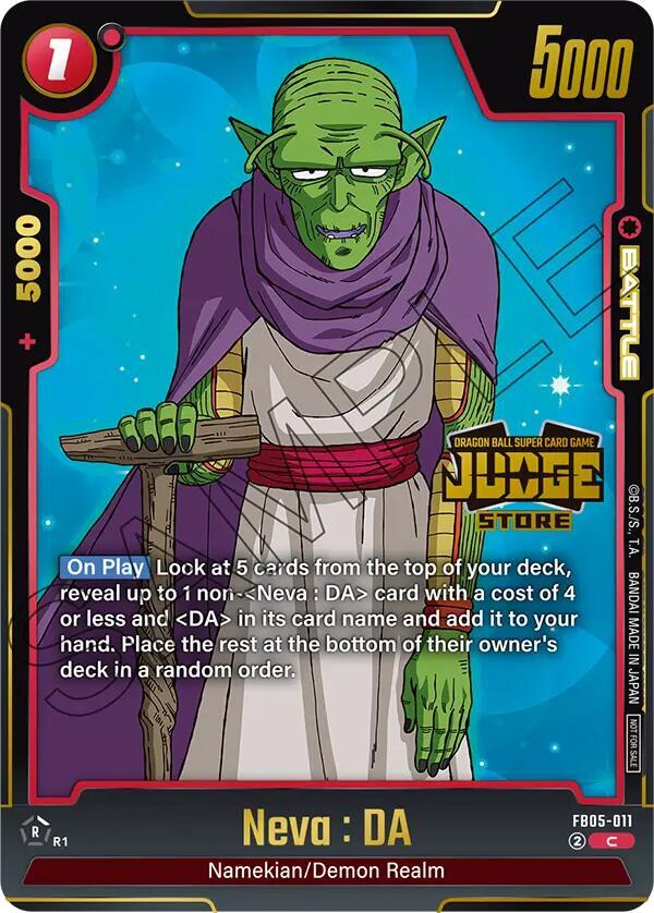 Neva DA Judge Pack Store Judge 04 FB05-011 Tournament and Championship Promos Fusion World card