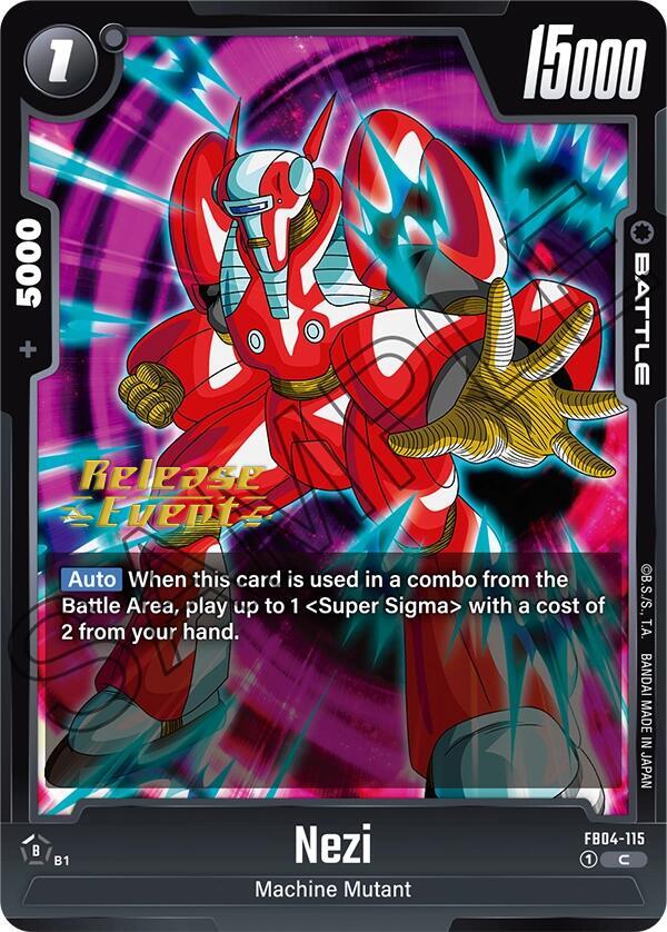 Nezi FB04-115 Ultra Limit Release Event Cards Fusion World card