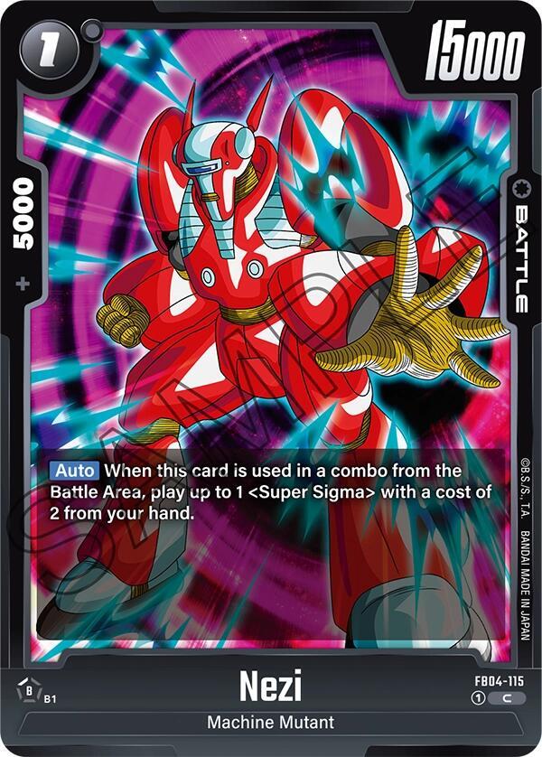 Nezi FB04-115 Ultra Limit Fusion World card