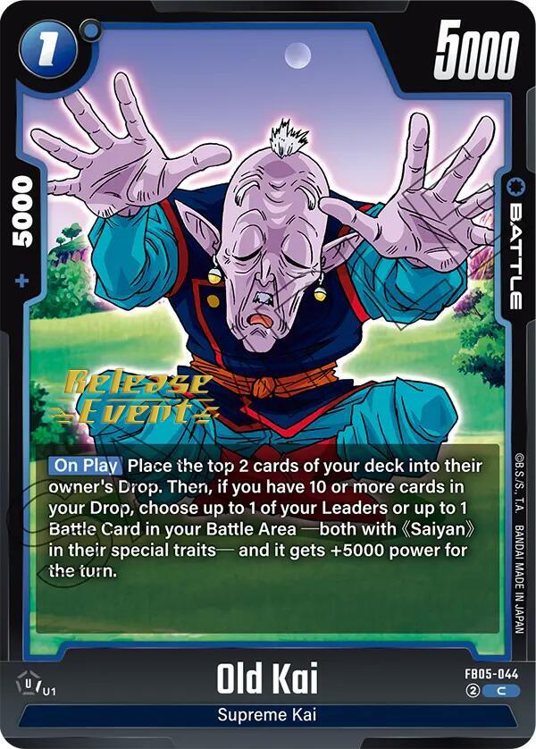 Old Kai FB05-044 New Adventure Release Event Cards Fusion World card