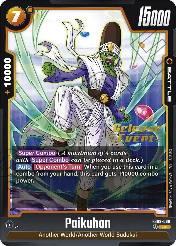 Paikuhan FB09-088 Dual Evolution Release Event Cards Fusion World card