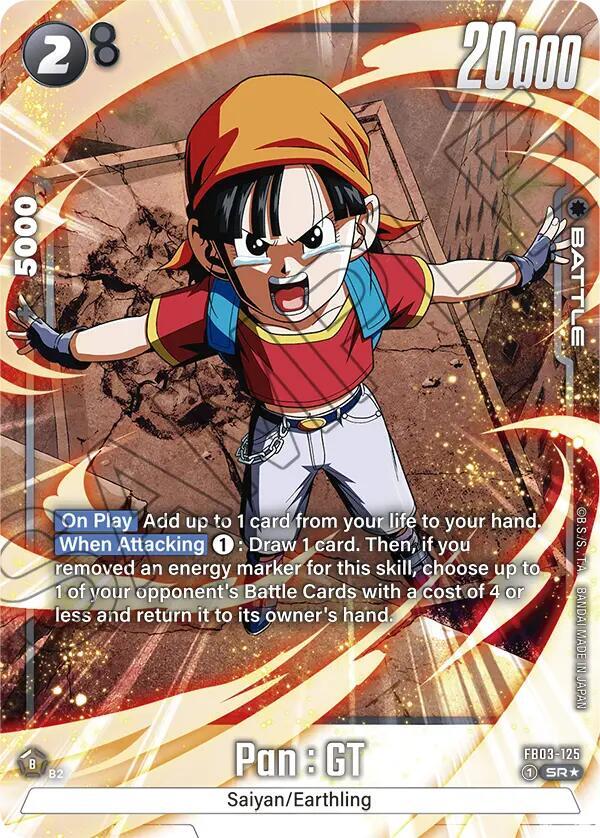 Pan GT Alternate Art FB03-125 Raging Roar Fusion World card