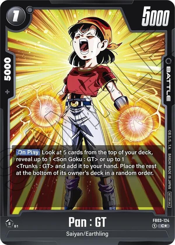 Pan GT Tournament Pack 03 FB03-124 Tournament and Championship Promos Fusion World card