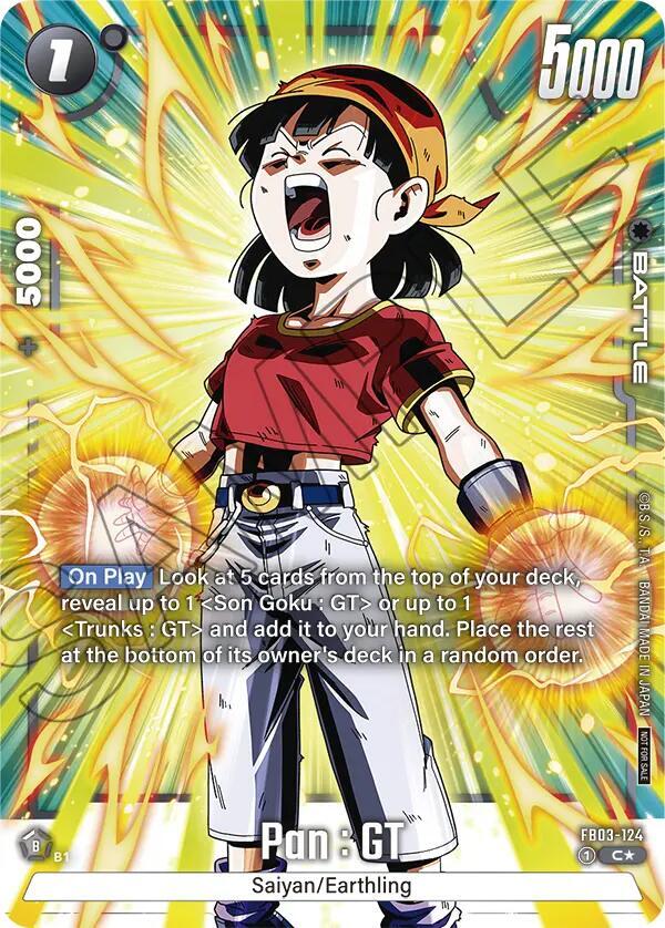 Pan GT Tournament Pack Winner 03 FB03-124 Tournament and Championship Promos Fusion World card