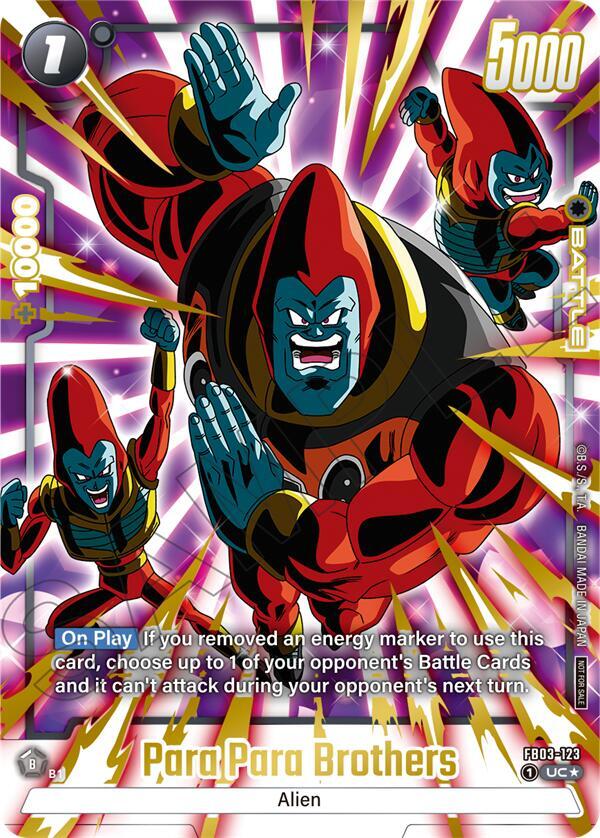Para Para Brothers Limited Pack 02 Alternate Art FB03-123 Tournament and Championship Promos Fusion World card
