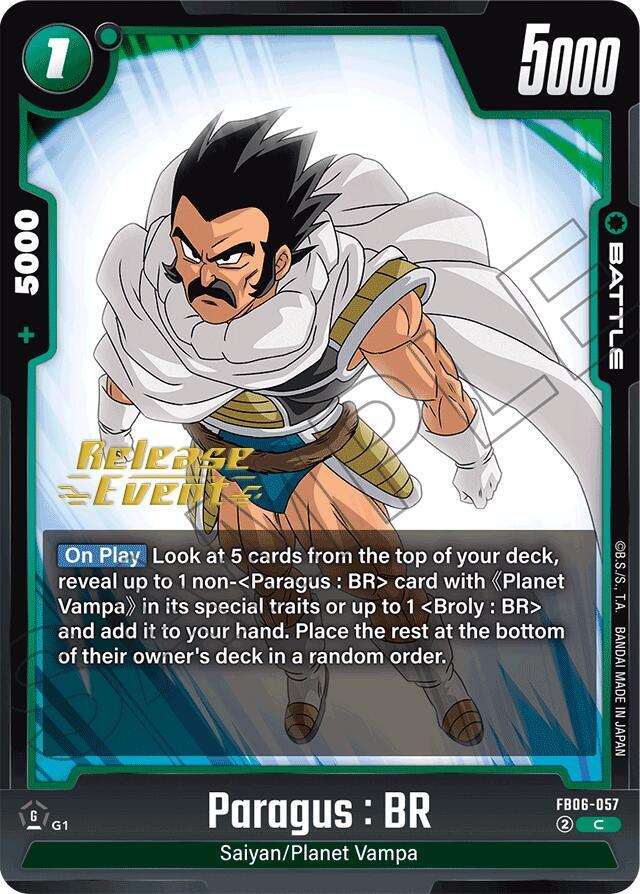 Paragus BR FB06-057 Rivals Clash Release Event Cards Fusion World card