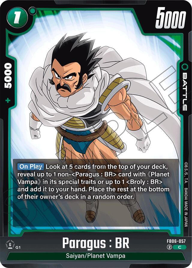Paragus BR FB06-057 Rivals Clash Fusion World card