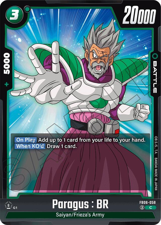 Paragus BR FB06-058 Rivals Clash Fusion World card