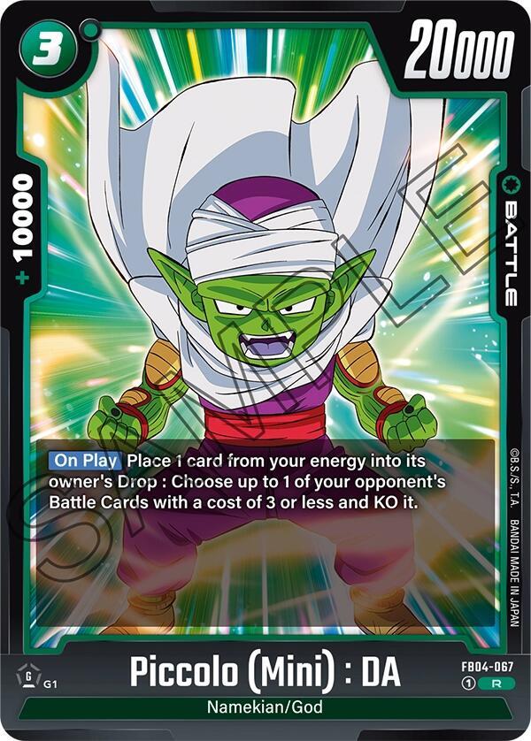 Piccolo Mini DA FB04-067 Ultra Limit Fusion World card