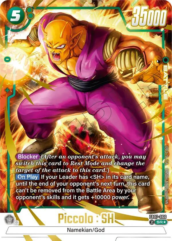 Piccolo SH Alternate Art FB07-066 Wish For Shenron Fusion World card