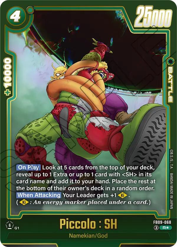 Piccolo SH Alternate Art FB09-068 Dual Evolution Fusion World card