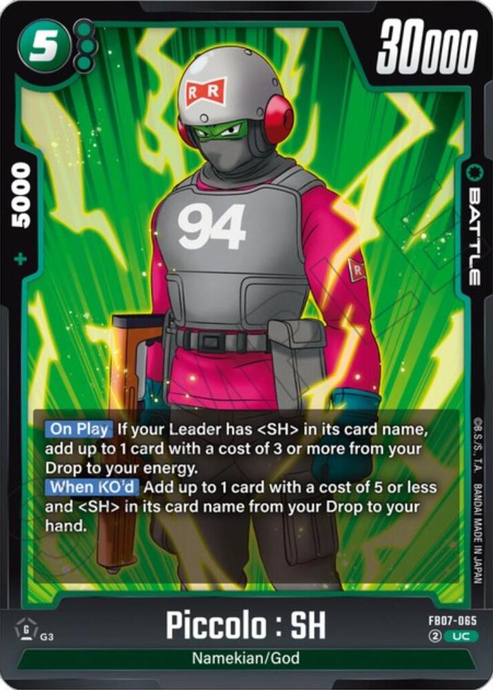 Piccolo SH FB07-065 Wish For Shenron Fusion World card