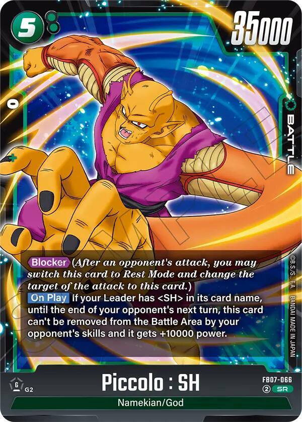 Piccolo SH FB07-066 Wish For Shenron Fusion World card