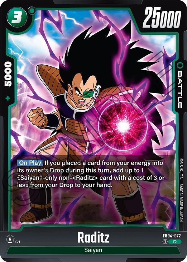 Raditz FB04-072 Ultra Limit Fusion World card