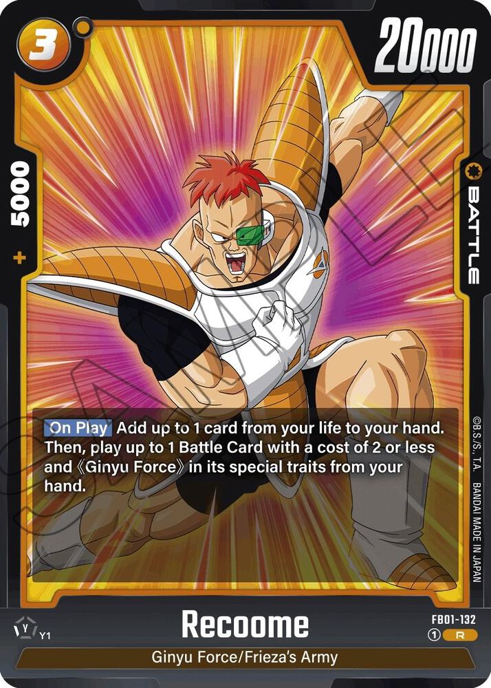Recoome FB01-132 Awakened Pulse Fusion World card