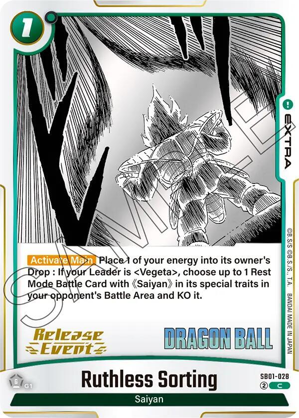Ruthless Sorting SB01-028 Manga Booster 01 Release Event Cards Fusion World card
