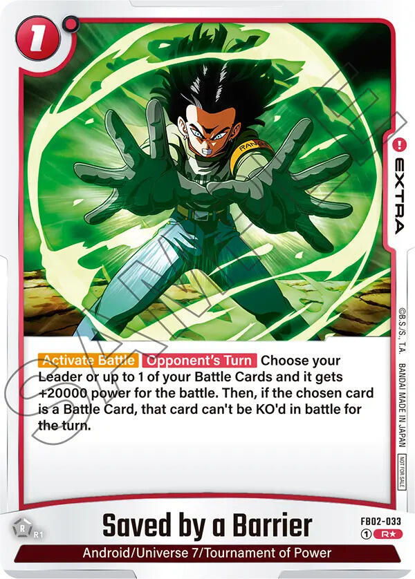 Saved by a Barrier Championship Pack 01 FB02-033 Tournament and Championship Promos Fusion World card