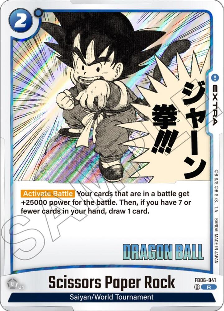 Scissors Paper Rock FB06-041 Manga Booster 01 Fusion World card