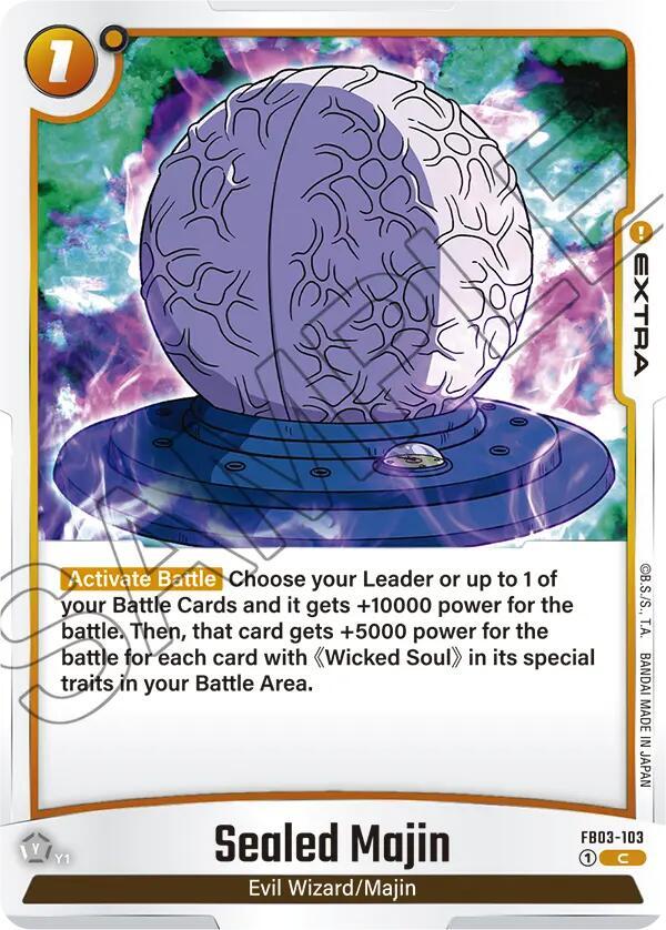 Sealed Majin FB03-103 Raging Roar Fusion World card