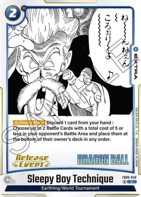 Sleepy Boy Technique FB06-046 Manga Booster 01 Release Event Cards Fusion World card