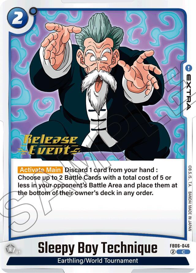 Sleepy Boy Technique FB06-046 Rivals Clash Release Event Cards Fusion World card