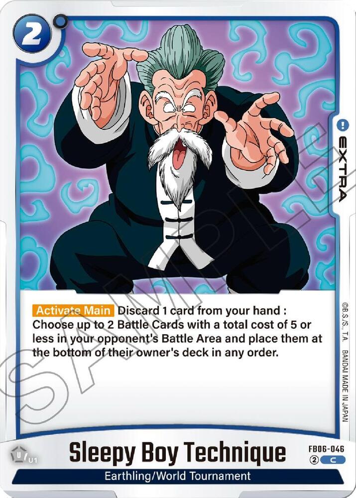 Sleepy Boy Technique FB06-046 Rivals Clash Fusion World card