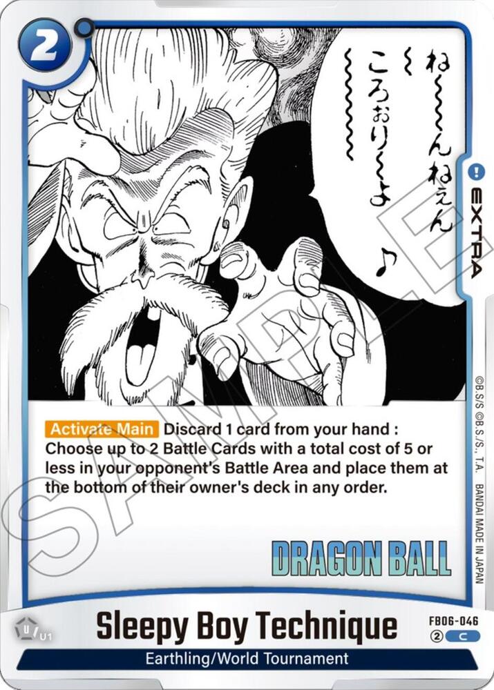 Sleepy Boy Technique Holofoil FB06-046 Manga Booster 01 Fusion World card
